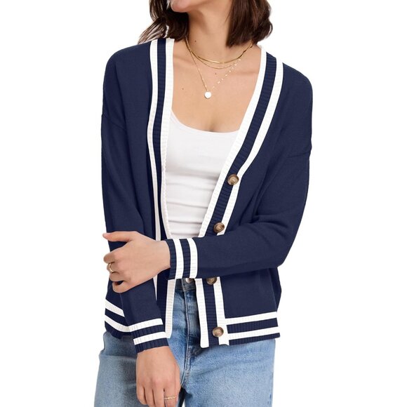 Women's Soft Knit Cardigan Sweater Large Open Front Long Sleeve Casual - Picture 2 of 6